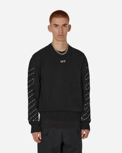 Off-White Stitch Arrows Diags Knit Sweater Black