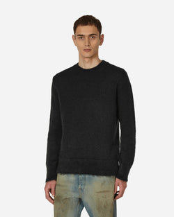 Off-White Mohair Arrow Knit Crewneck Sweater Black