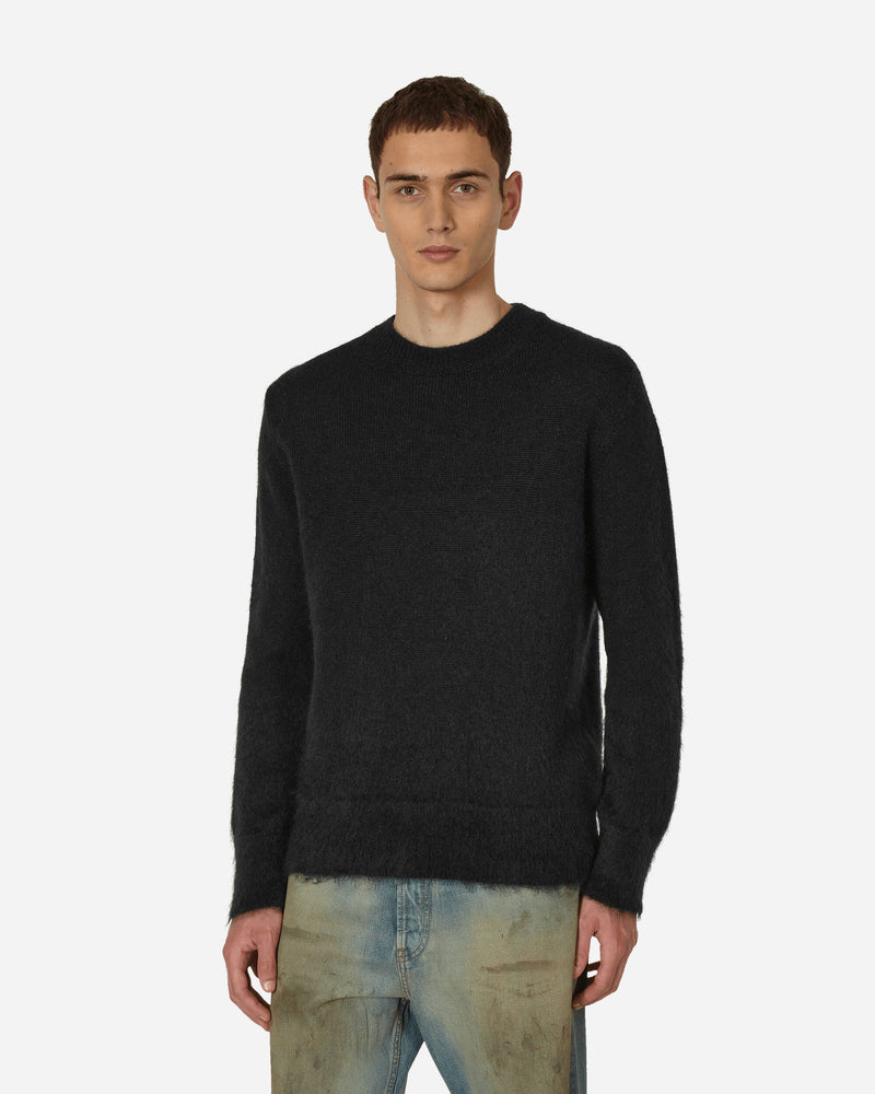 Off-White Mohair Arrow Knit Crewneck Sweater Black