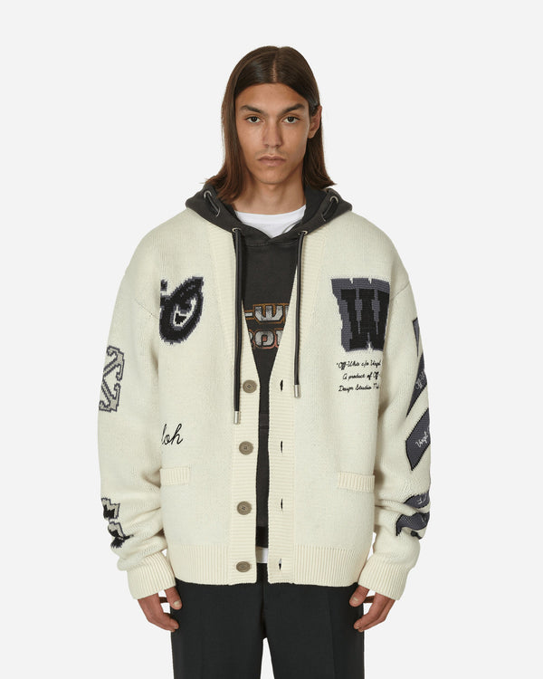 Off-White Moon Vars Knit Cardigan Beige