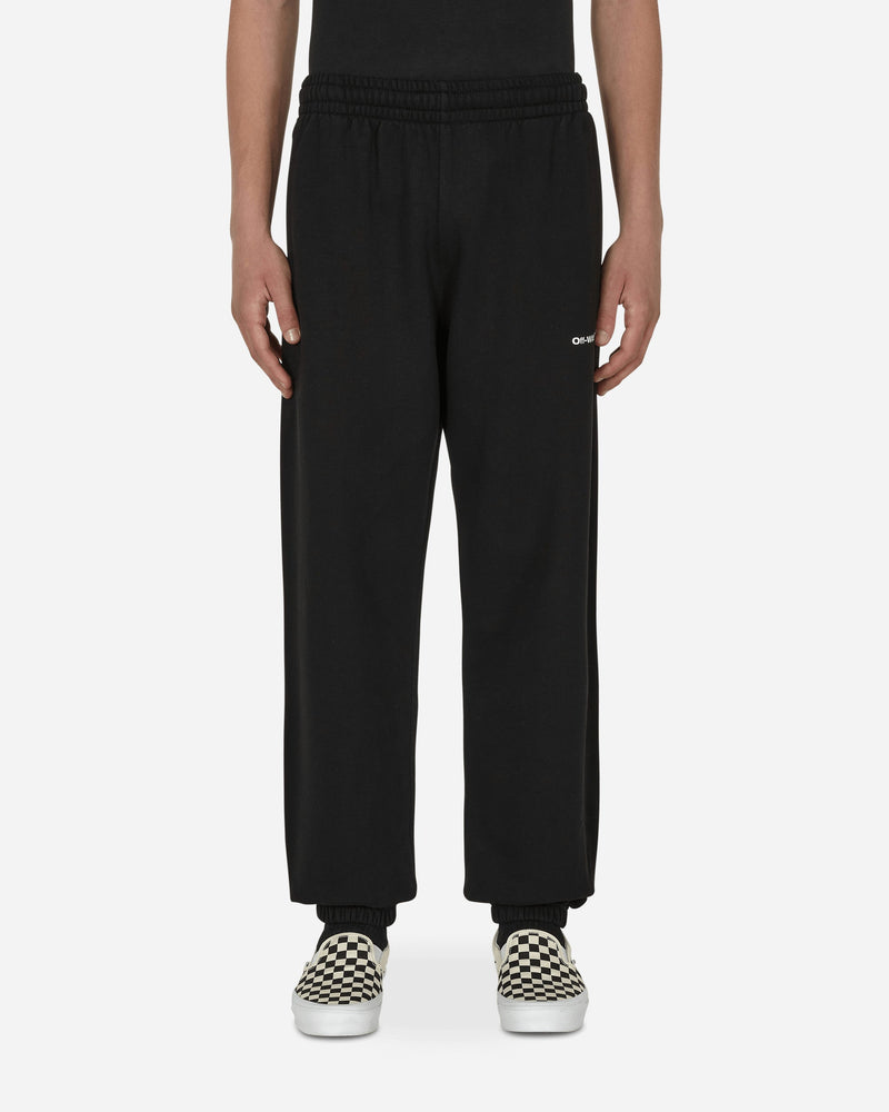 Off-White Wave Outline Diag Slim Sweatpants Black