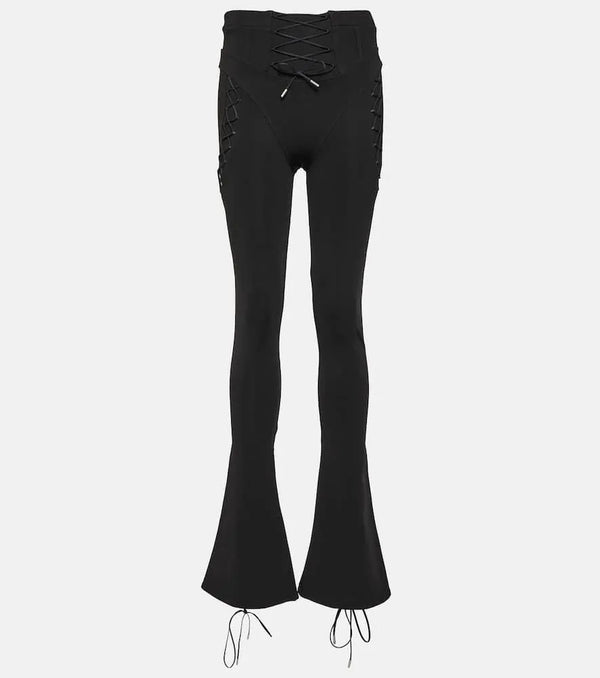 Off-White Laced cutout flared pants | LYBSTORE