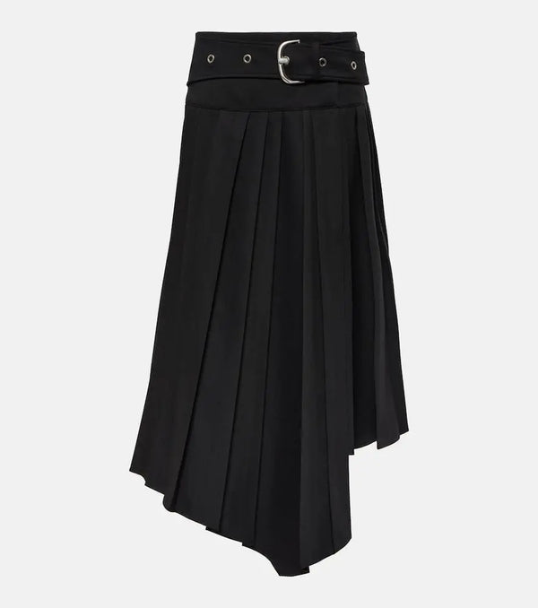 Off-White Tech Drill pleated midi skirt | LYBSTORE