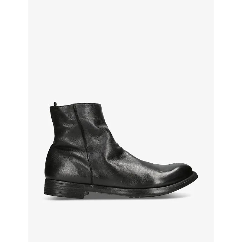 Officine Creative Hive side-zip leather ankle boots