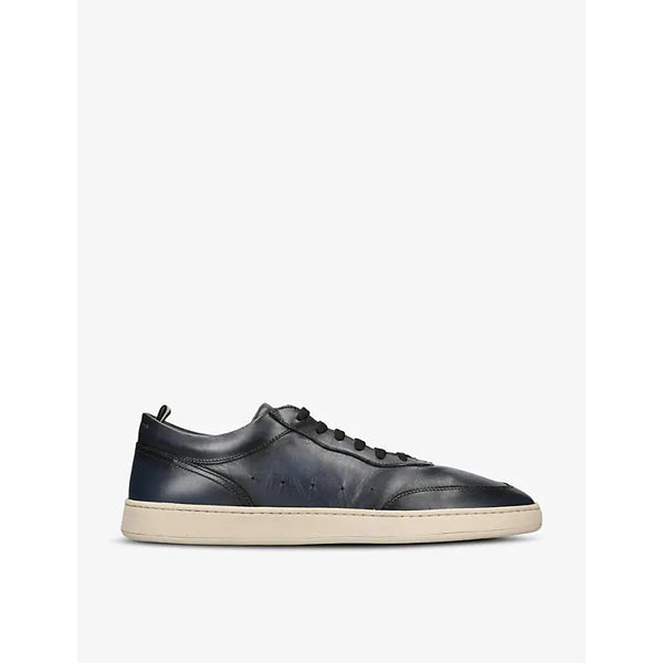 Officine Creative Kris Lux logo-embellished leather low-top trainers | Officine Creative