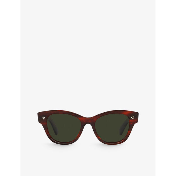 Oliver Peoples OV5490SU Eadie rectangle-frame acetate sunglasses | LYBSTORE