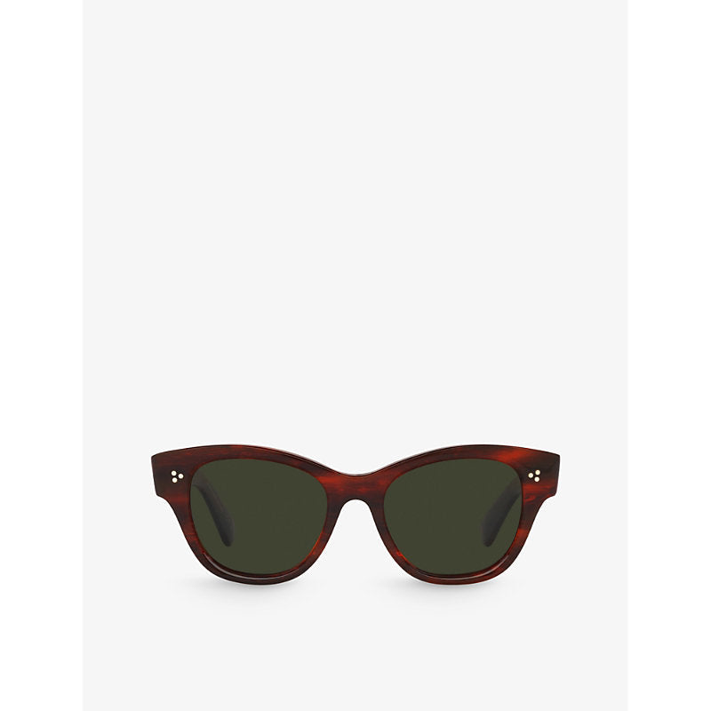 Oliver Peoples OV5490SU Eadie rectangle-frame acetate sunglasses | LYBSTORE