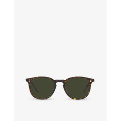 Oliver Peoples OV5491SU Finley rectangle-frame tortoiseshell acetate sunglasses | LYBSTORE