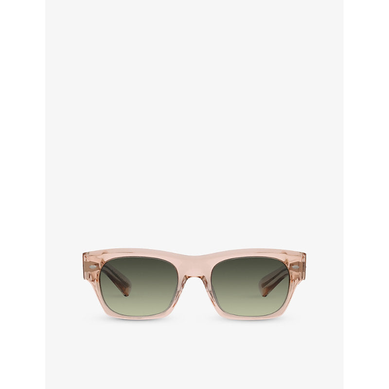 Oliver Peoples OV5514SU Kasdan rectangular-frame acetate sunglasses | LYBSTORE