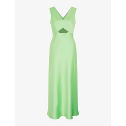 Omnes Ivida V-neck cut-out recycled-polyester maxi dress