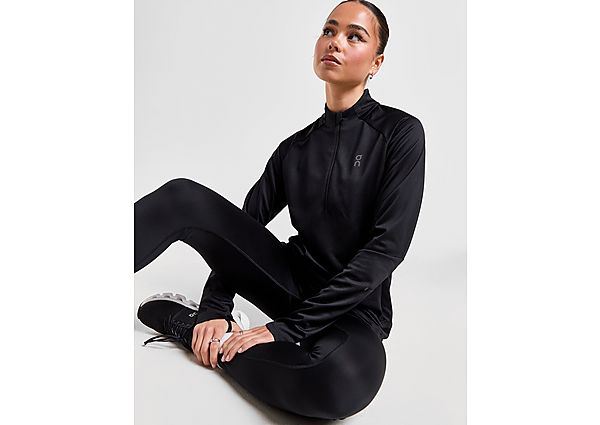 On Running Climate 1 2 Zip Top Black