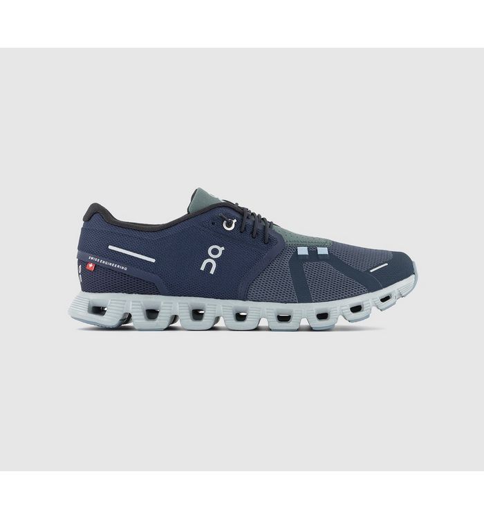 On Running Cloud 5 Trainers Midnight Navy In Blue