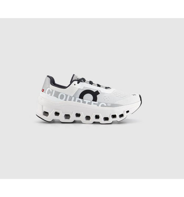 On Running Cloudmonster Trainers All White