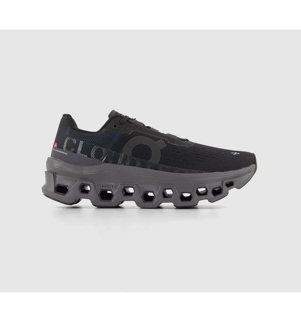 On Running Kids Cloudmonster Trainers Black Magnet F