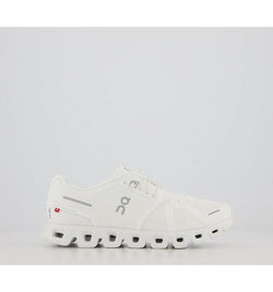 On Running Womens Cloud 5 Trainers All White F Lace