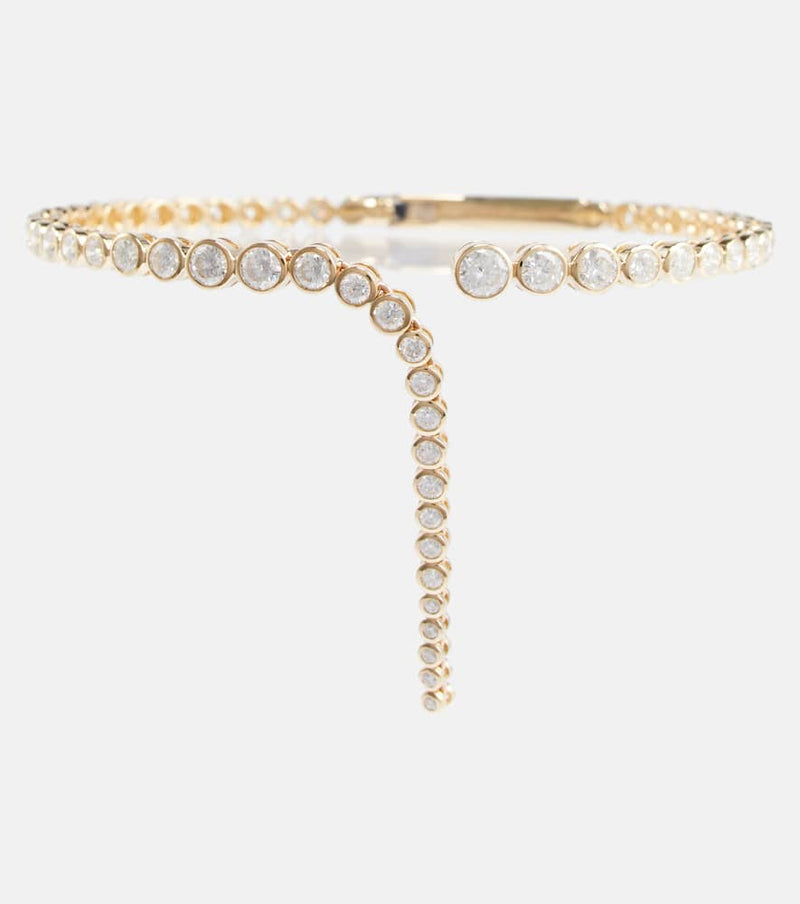 Ondyn Imperial Wavelength 14kt gold bracelet with diamonds | LYBSTORE