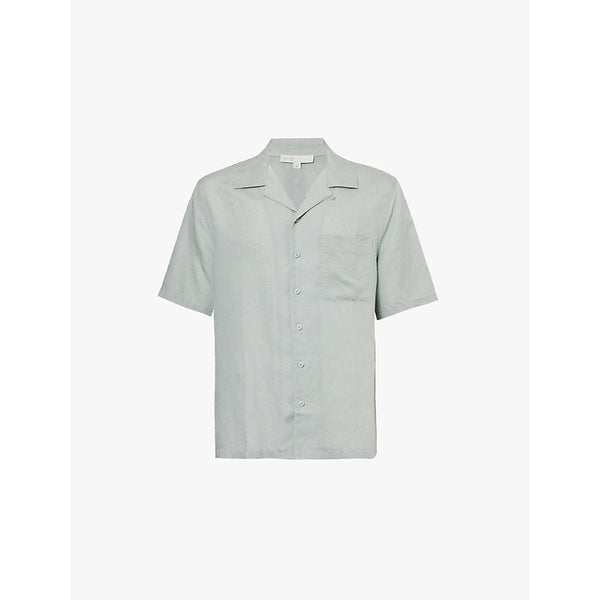 Onia Air Convertible short-sleeve linen-blend shirt