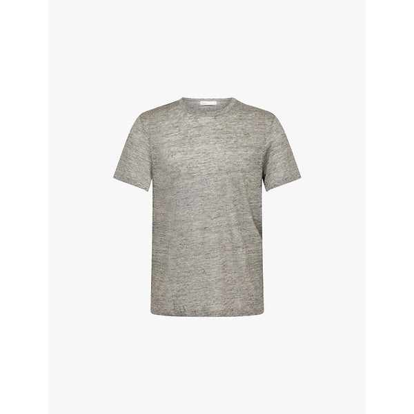 Mens Onia Chad logo-tab linen-jersey T-shirt