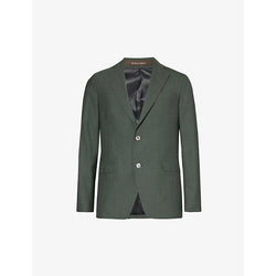 Mens Oscar Jacobson Ego regular-fit single-breasted wool blazer