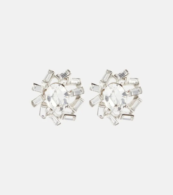 Oscar de la Renta Eureka crystal-embellished earrings | LYBSTORE