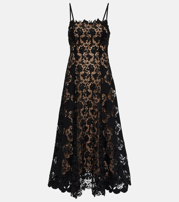 Oscar de la Renta Gardenia lace midi dress