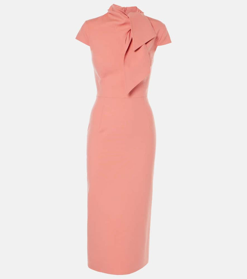 Oscar de la Renta Wool-blend midi dress