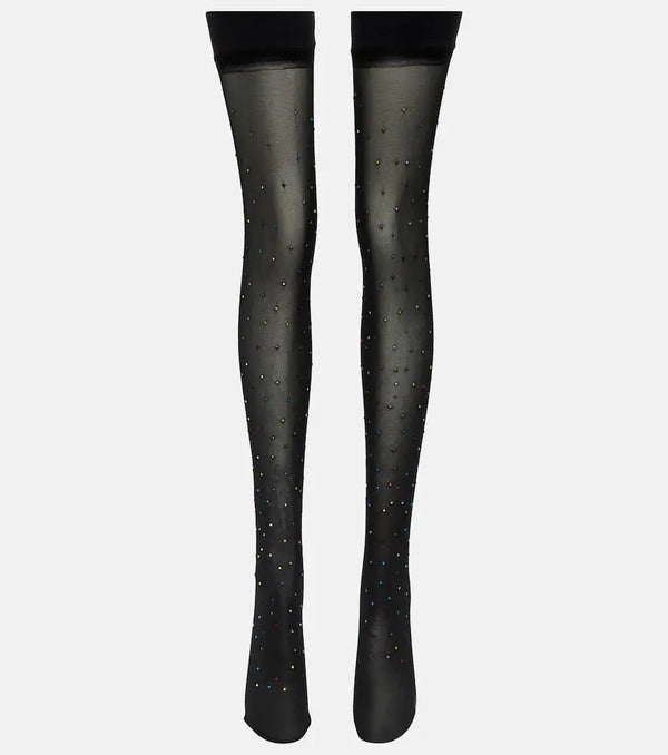 Oséree Embellished over-the-knee socks | LYBSTORE