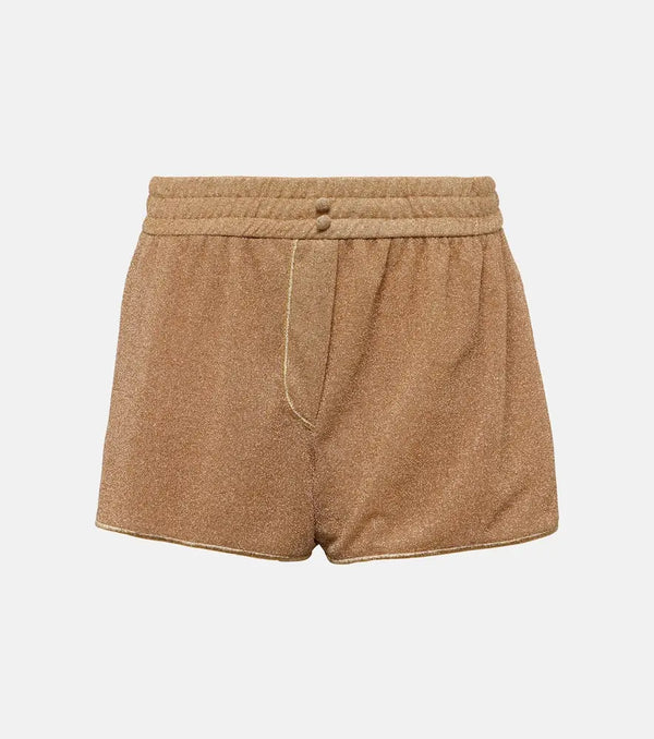 Oséree Lumière lamé shorts