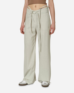 Ottolinger Double Fold Suit Pants Cream Pinstripe