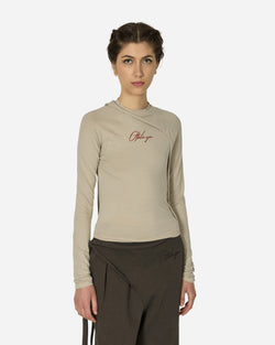 Ottolinger Deconstructed Fitted Longsleeve Top Sand