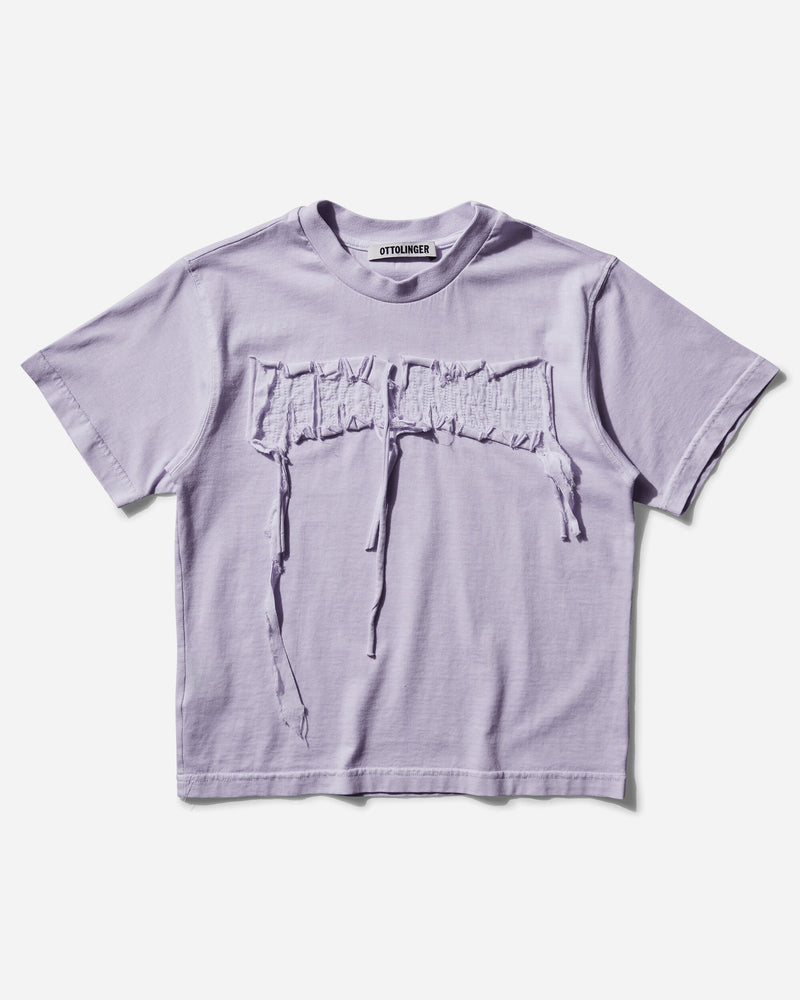 Ottolinger Women s Distressed Logo Fitted T-Shirt Purple