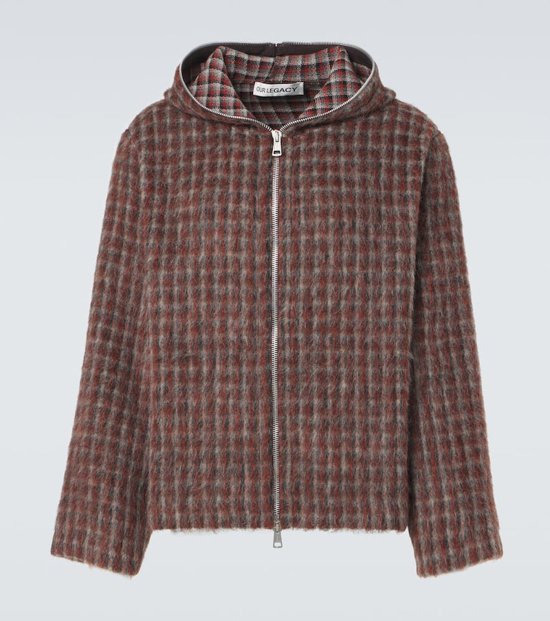 Our Legacy Checked hooded jacket