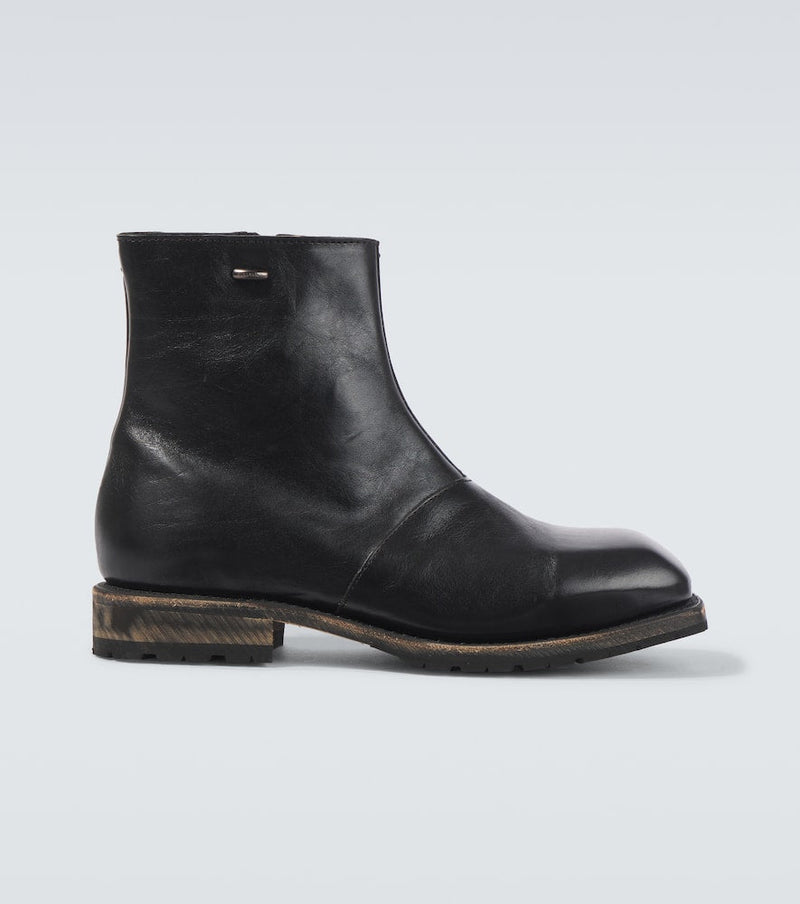 Our Legacy Engine leather ankle boots