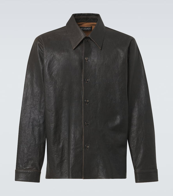 Our Legacy Welding leather overshirt