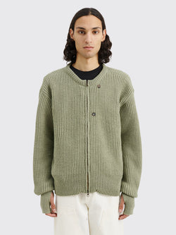 Our Legacy Zip Wrap Cardigan Quotidia Refined Green