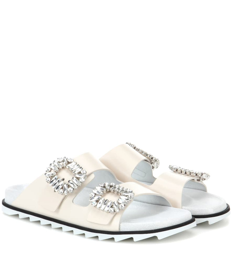 Roger Vivier Slidy Viv' leather slip-on sandals