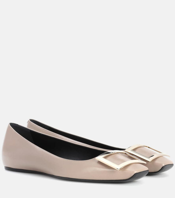 Roger Vivier Belle Vivier leather ballet flats