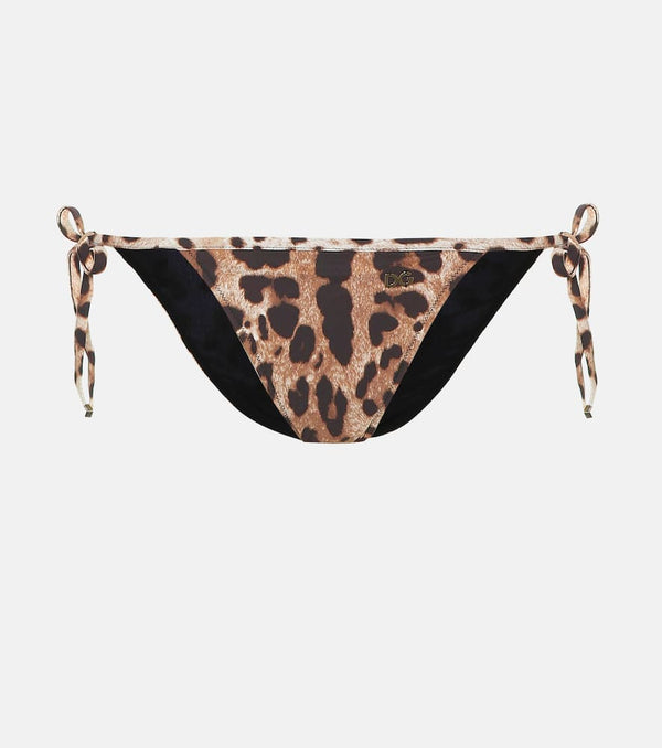 Dolce & Gabbana Leopard-printed bikini bottoms