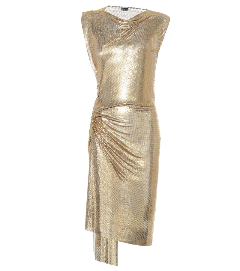 Rabanne Draped mesh dress