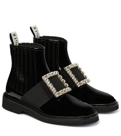 Roger Vivier Viv' Rangers patent leather ankle boots