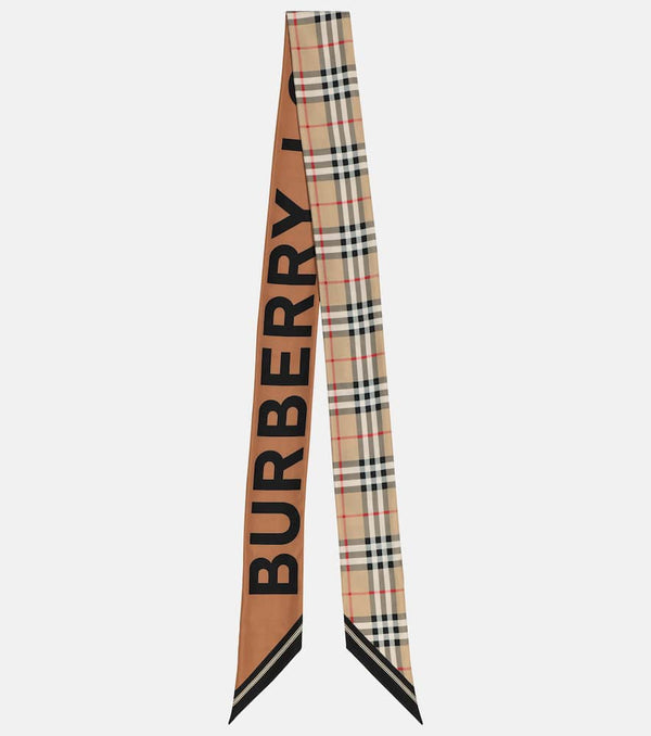 Burberry Check silk scarf