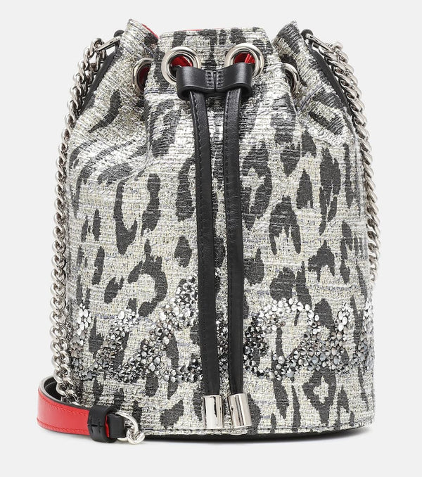 Christian Louboutin Marie Jane metallic bucket bag