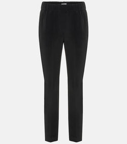 Brunello Cucinelli Silk-blend cropped pants