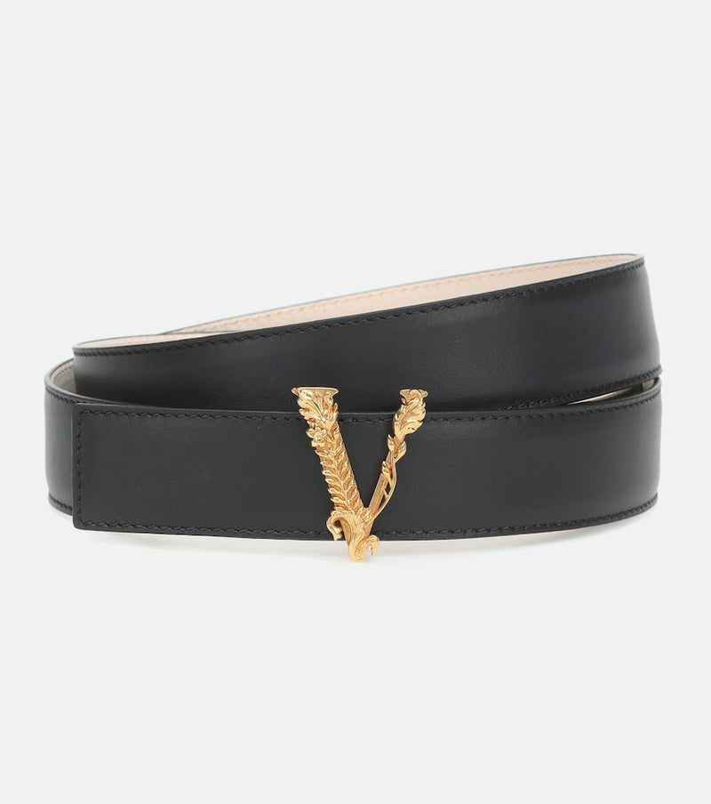 Versace Virtus leather belt