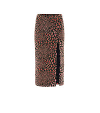 Caroline Constas Leo velvet midi skirt