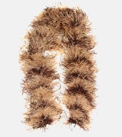 Miu Miu Feather, mohair and wool-blend scarf