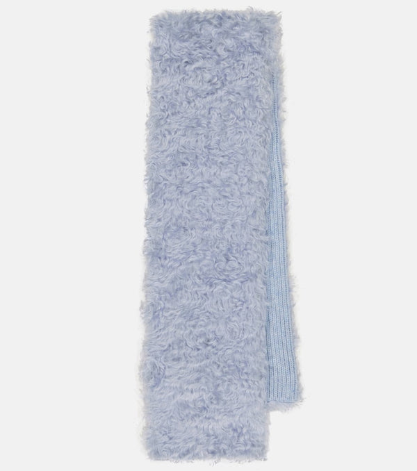 Miu Miu Mohair, cotton and virgin wool scarf