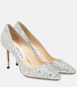 Jimmy Choo Romy 85 glitter pumps