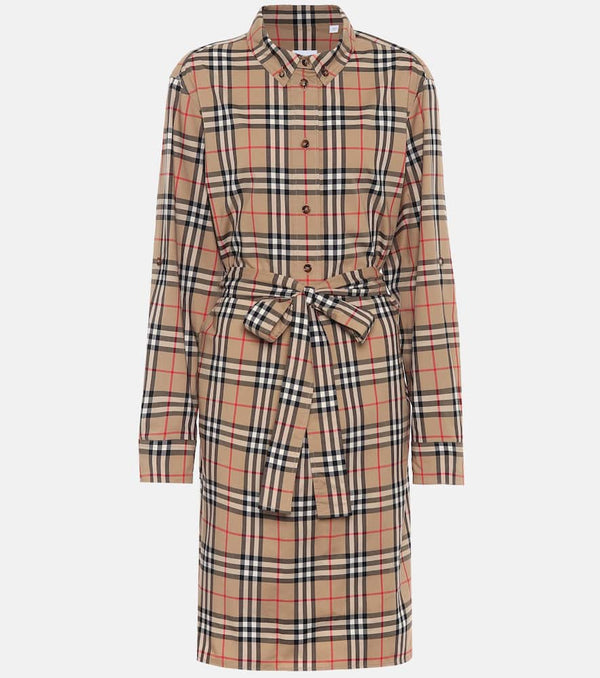 Burberry Vintage Check stretch-cotton shirt dress