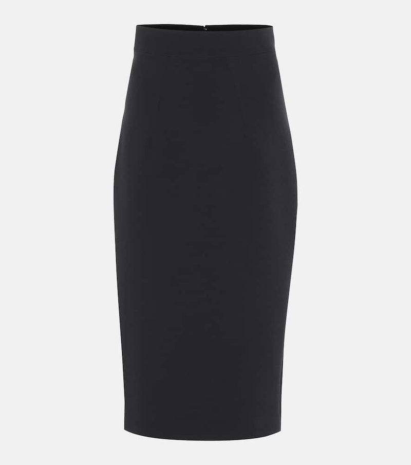 Safiyaa Hokoku crepe pencil skirt